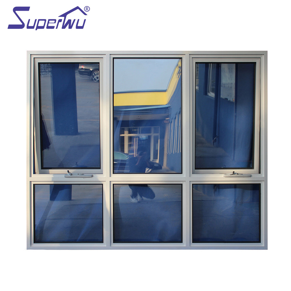 Superwu double glazed aluminum Sydneyn standard awning window for bathroom