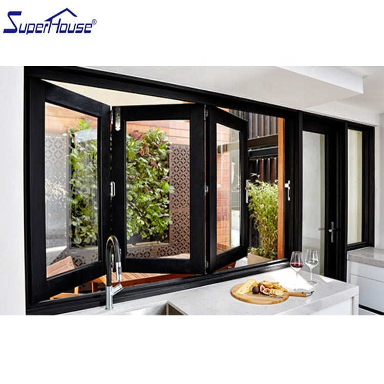Superhouse High quality aluminum folding window for kitchen