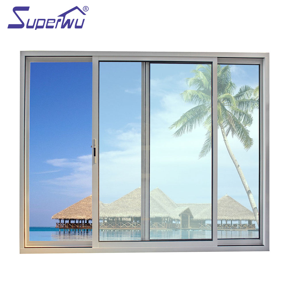 Superwu High quality glass sliding window aluminum sliding window