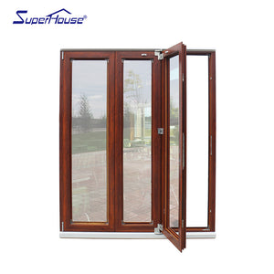 Superhouse Transparent Low E glass folding door system soundproof folding doors exterior glass folding doors