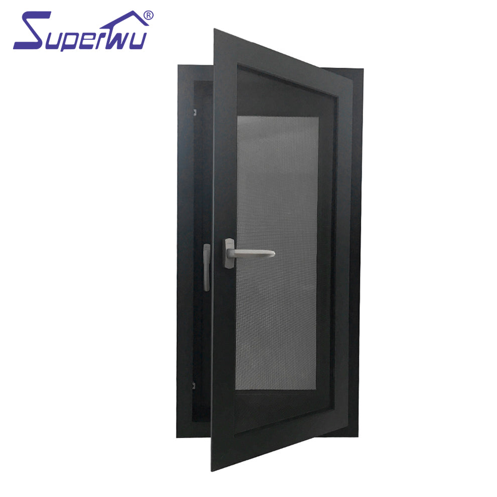 Superwu Customized Size Double Glazed Aluminum Casement Windows Factory Prices more than 10 years warranty