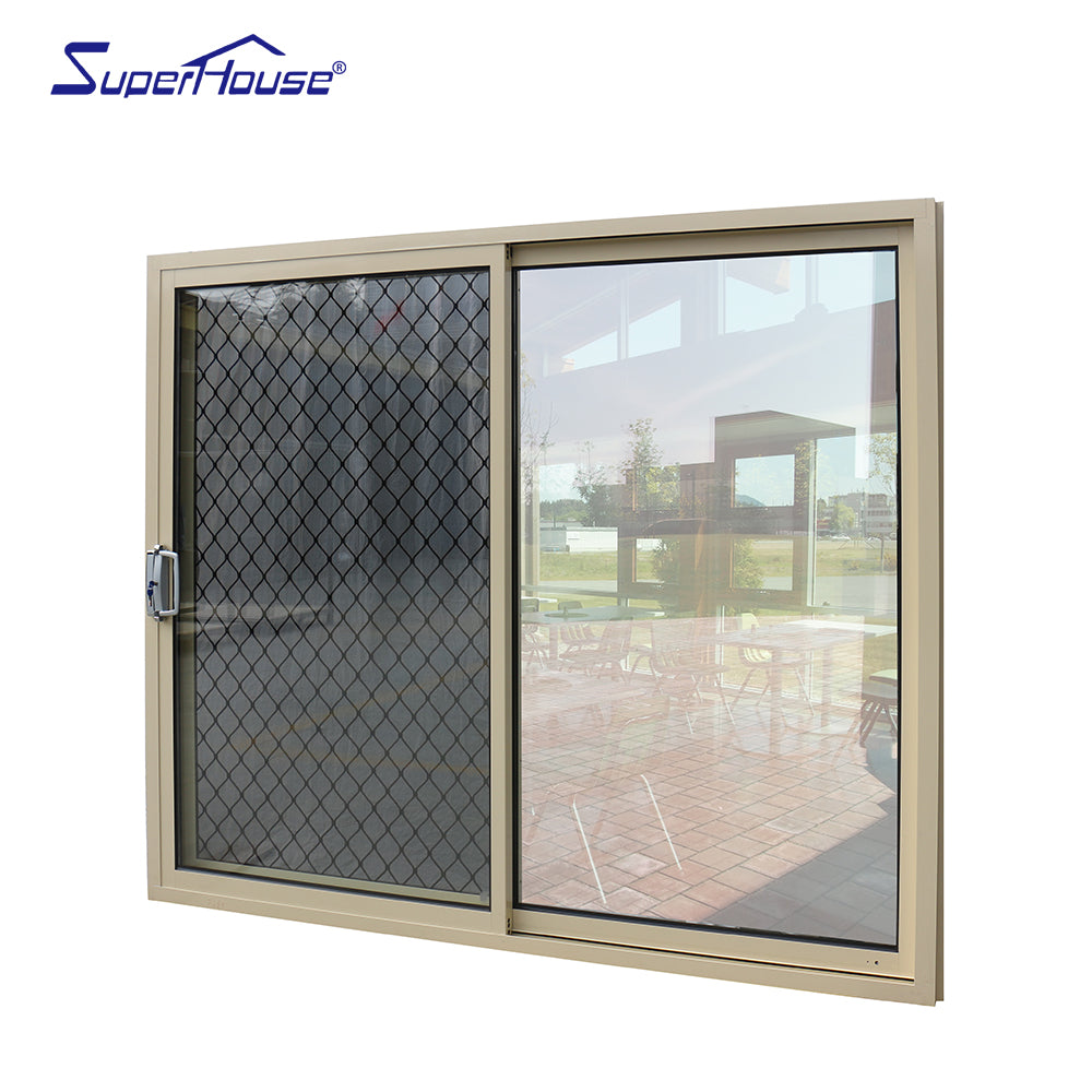 Superhouse Hurricane proof NOA AS2047 standard commercial double glass fiberglass sliding doors