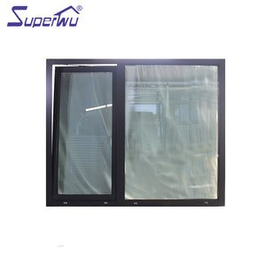 Superwu Heat Insulation High Quality Windows Aluminum Tilt-Turn Glass Windows
