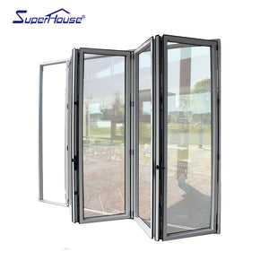 Superhouse AS2047 NFRC AAMA NAFS NOA standard commercial aluminium large outdoor folding doors