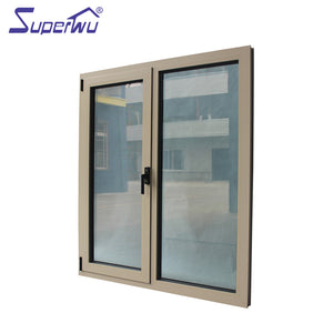 Superwu California architectural residential project sound proof thermal break aluminum alloy double panel glass windows