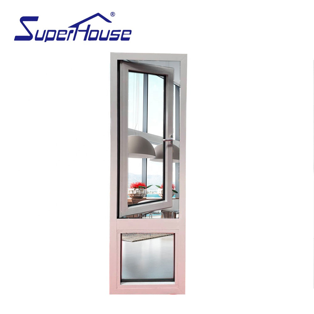 Superhouse USA Canada standard high energy saving system aluminum casement window push out window