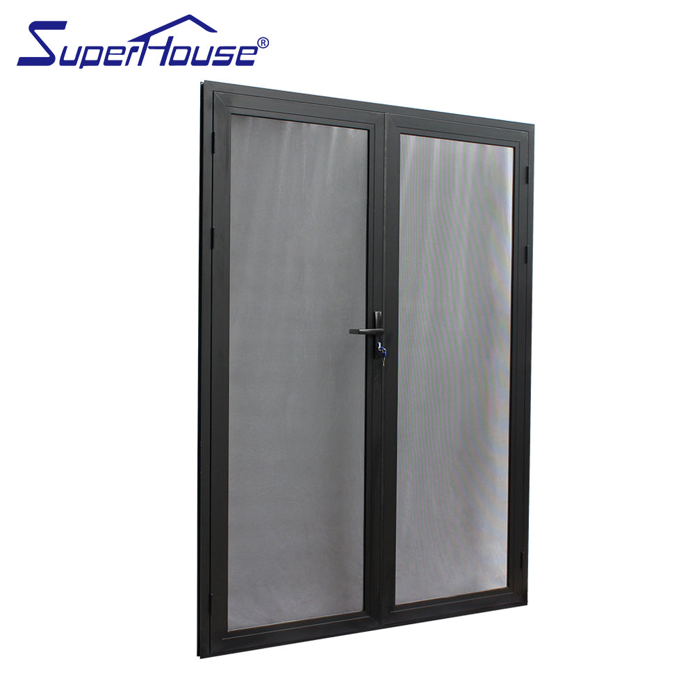 Superhouse AS2047 NFRC AAMA NAFS NOA standard commercial double glazed swing doors