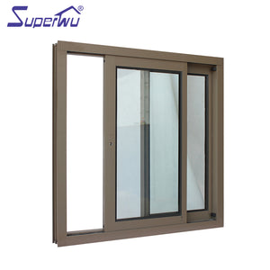 Superwu Double Glass Horizontal Sliding Storm Windows for Project