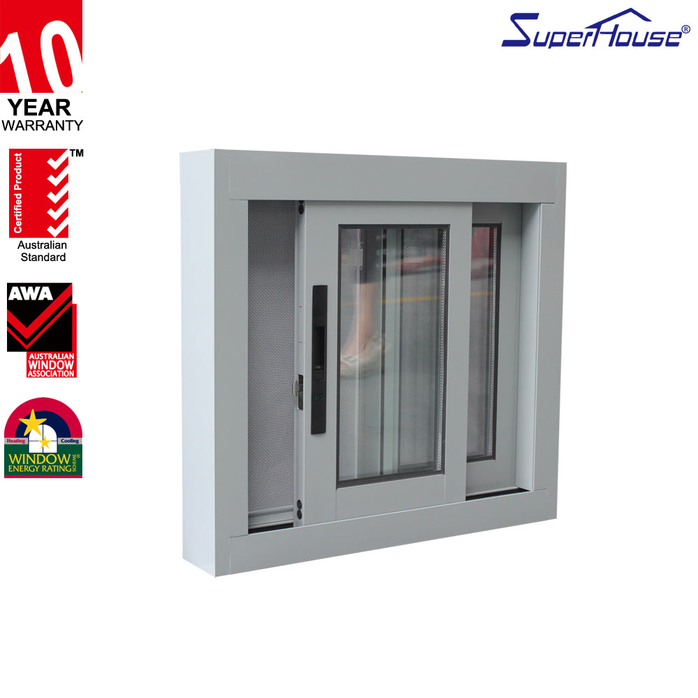 Superhouse Aluminum glass sliding windows With Thermal break profile