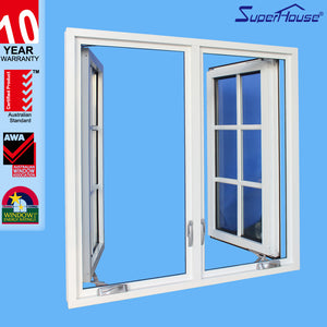 Superhouse heat resistance white color casement window