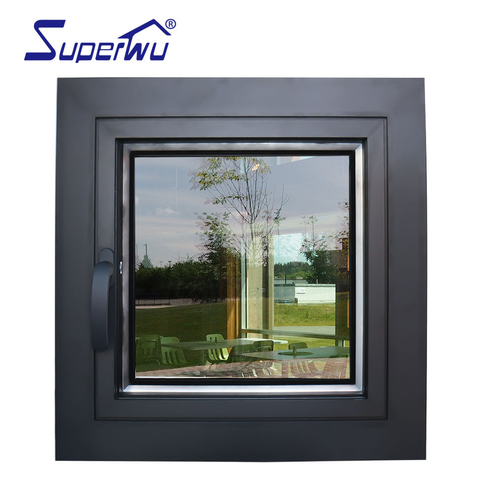 Superwu new French style with grill design aluminum casement passive window