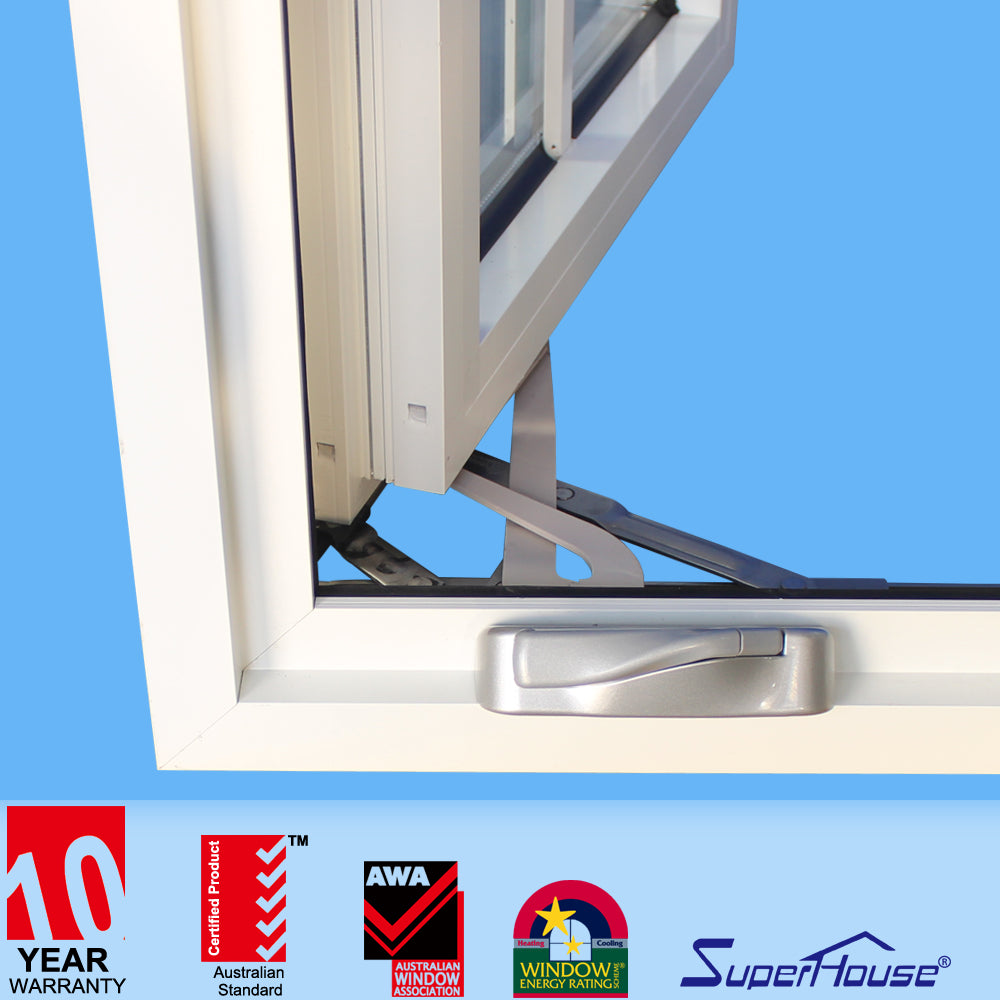 Superhouse North America NFRC and NOA and Australia AS2047 standard powder coating aluminum casement window grills