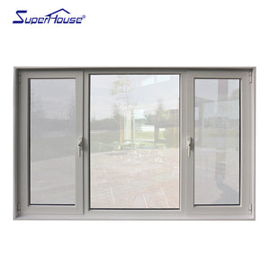 Superhouse Aluminum casement window with Fixed Window