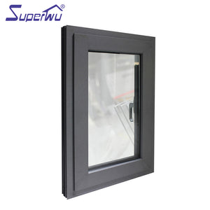 Superwu Australia standard soundproof double glazed insulated aluminium casement windows design