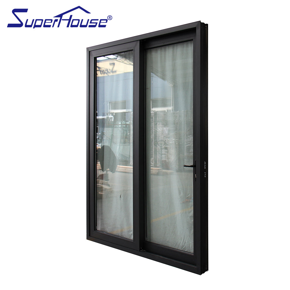 Superwu Standard aluminum black sliding doors for commercial use