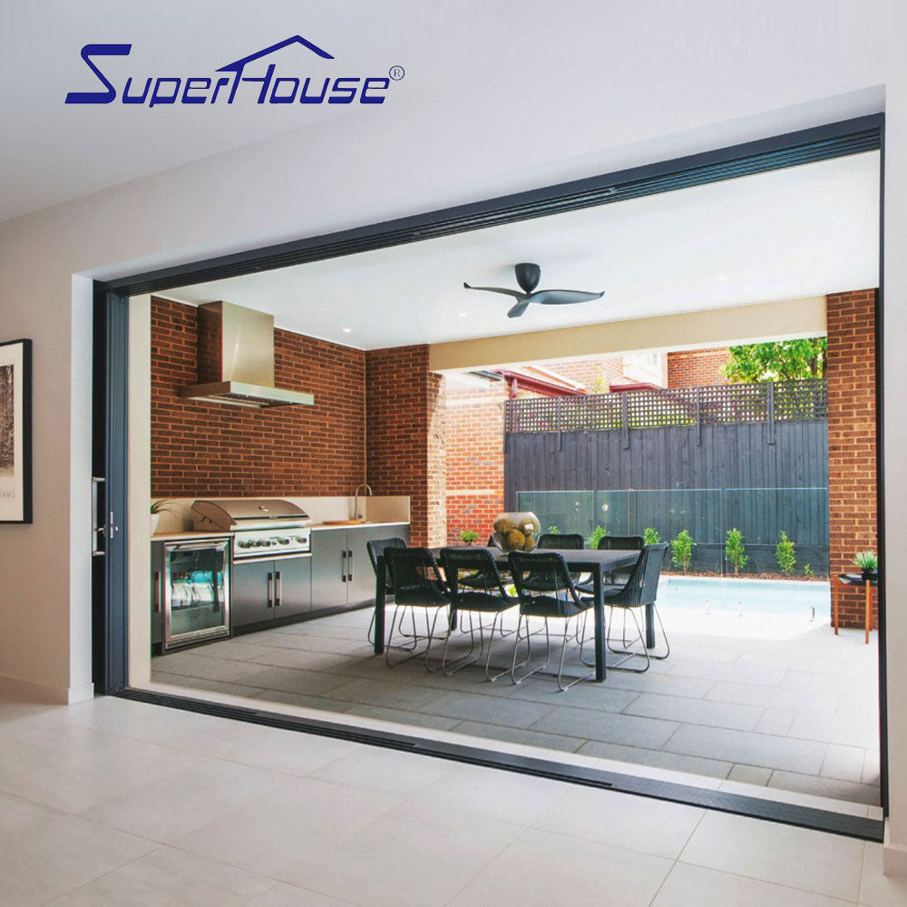 Superhouse Hot sales tempered double glass balcony sliding door for sell