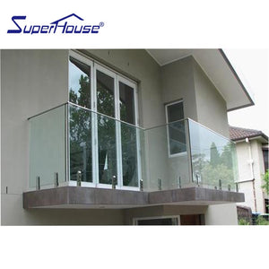 Superhouse Superhouse stainless steel balustrade with color tinted glass for commercial project