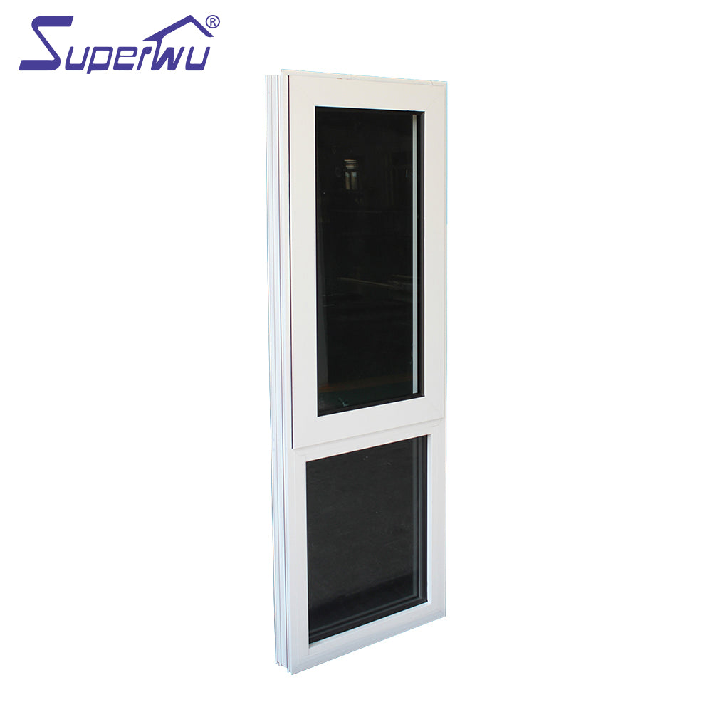 Superwu Aluminum factory double glazed aluminium awning window