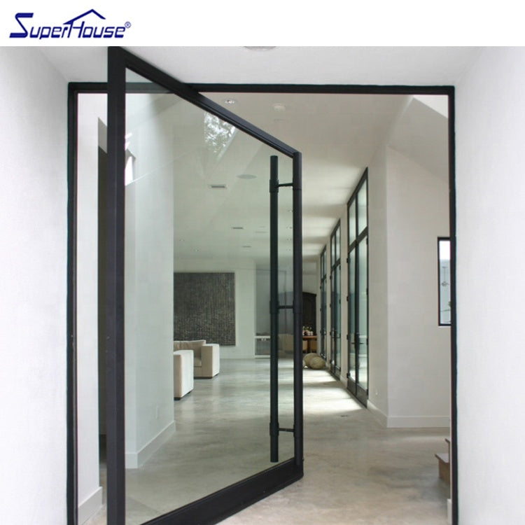 Superhouse Canada USA market popular pivot glass door for hing-end villa project