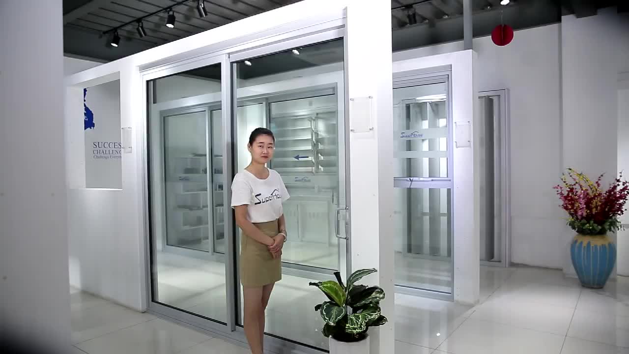 Superhouse Aluminium Entrance Sliding Doors with screen door
