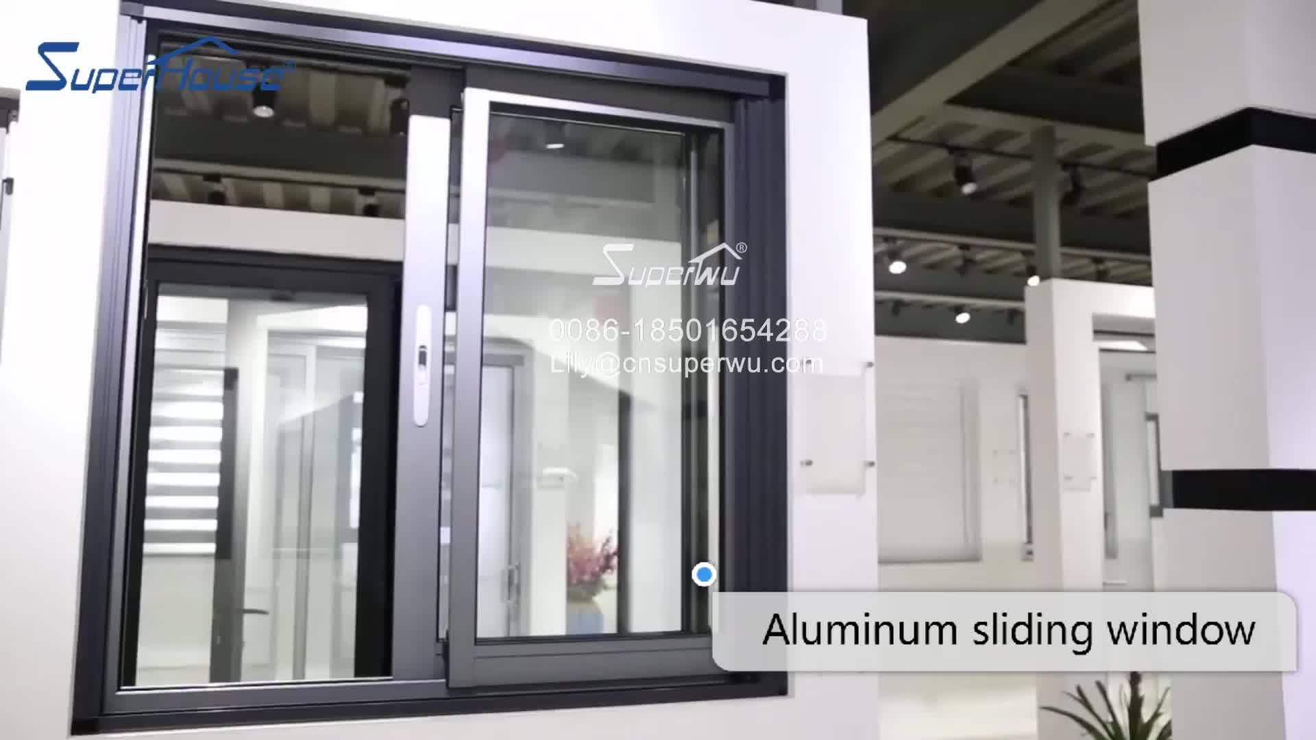 Superhouse Superwu economic cheap price of aluminium sliding window price United States