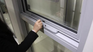 Superwu 6063-T5 Grade Aluminum Large View Double Toughened Awing Opening Window