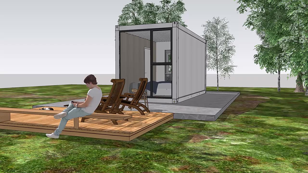 Modular movable prefab cabin container house prefab house prefabricated building easy installation under 100k