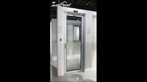 Superhouse Double Glazed Aluminum Hinged Door With Thermal Break Aluminum Frame For High Thermal Insulation Performance