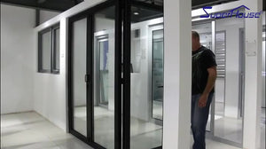 Superhouse North American market use thermal break folding door for villa