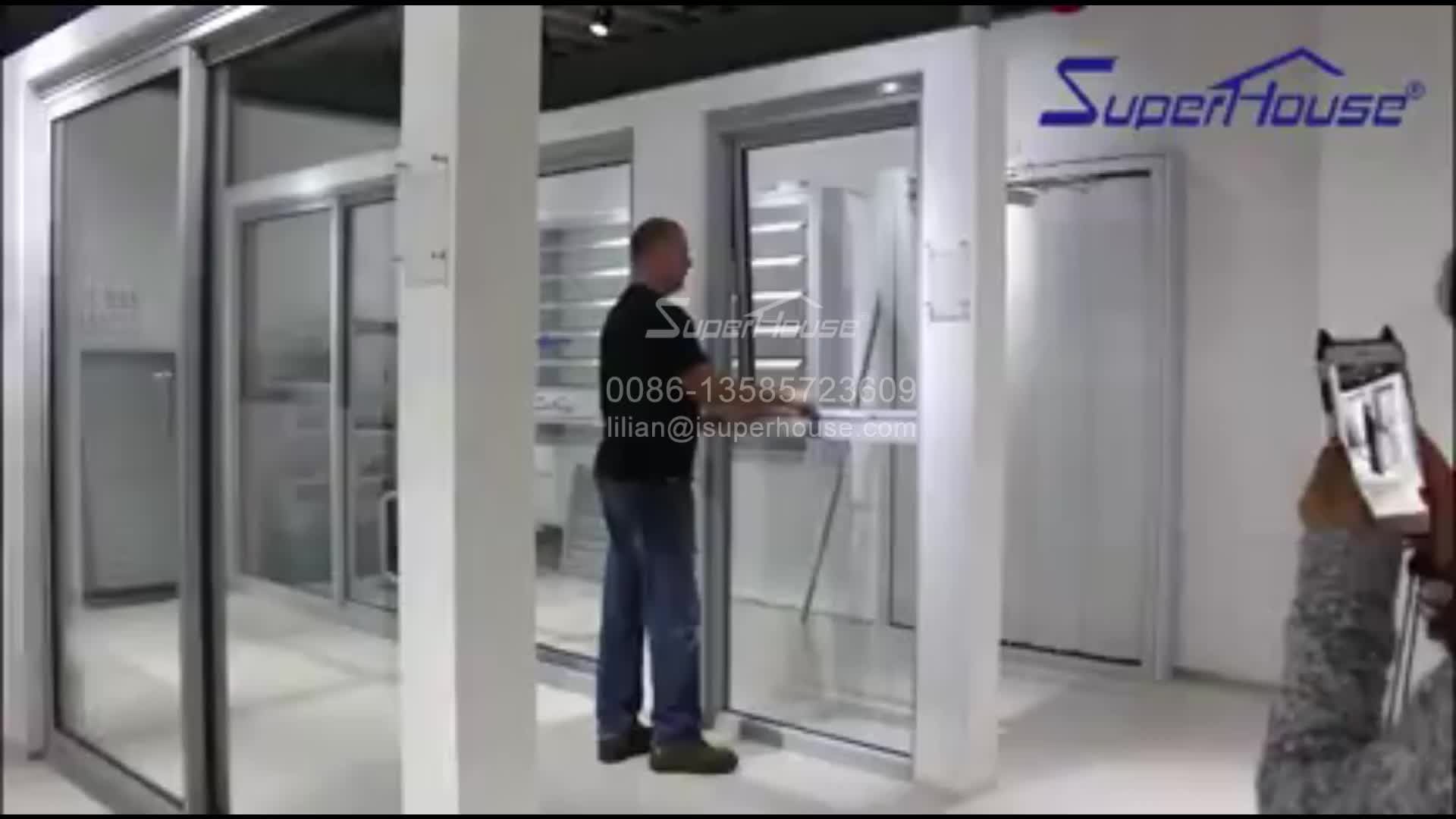 Superhouse hurricane proof aluminum frame bifold door