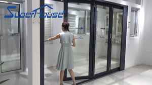 Superhouse smart energy rating 431 design aluminum impact glass folding window