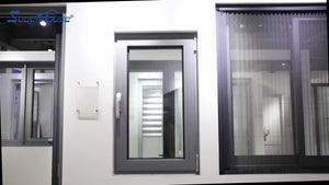 Superhouse EU UK CE standard hot sale thermal break system tilt and turn window with triple glass