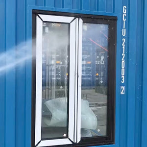 Superhouse North America NFRC and NOA and Australia AS2047 standard powder coating aluminum casement window with mosquito net