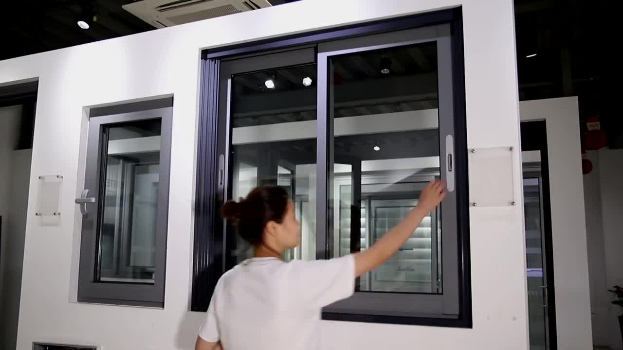 Superhouse AU & USA standard high quality aluminum sliding slider glass window with German window hardware