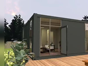 Fully Furnished tiny 2 Bedroom Prefab House Luxury Living 20 Foot Mobile Container Home under 100k
