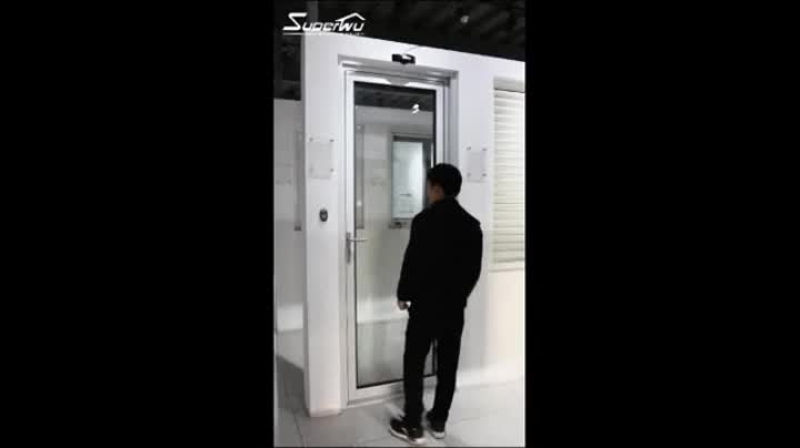 Superwu White mother son gate aluminium hinged doors as exterior door