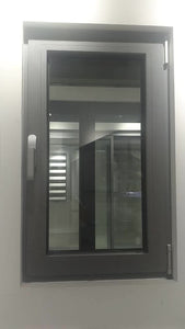 Superhouse Australia AS2047 standard and NOA standard double glass aluminum tilt and turn window with mosquito net