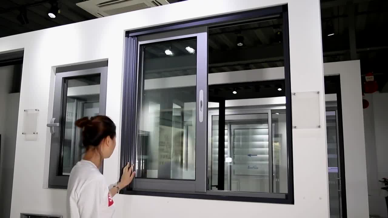 Superhouse Australia standard powder coating white black color slim frame aluminum sliding window for container house