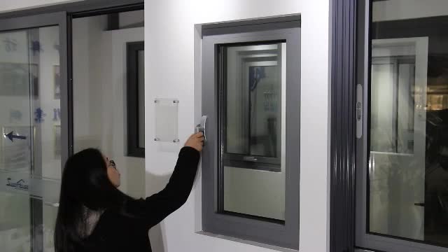 Superhouse Low E Tempered glass aluminum thermal break profile Tilt and Turn window wholesale