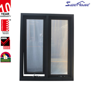 Superhouse Double chain winder aluminium burglar proof window awning style design