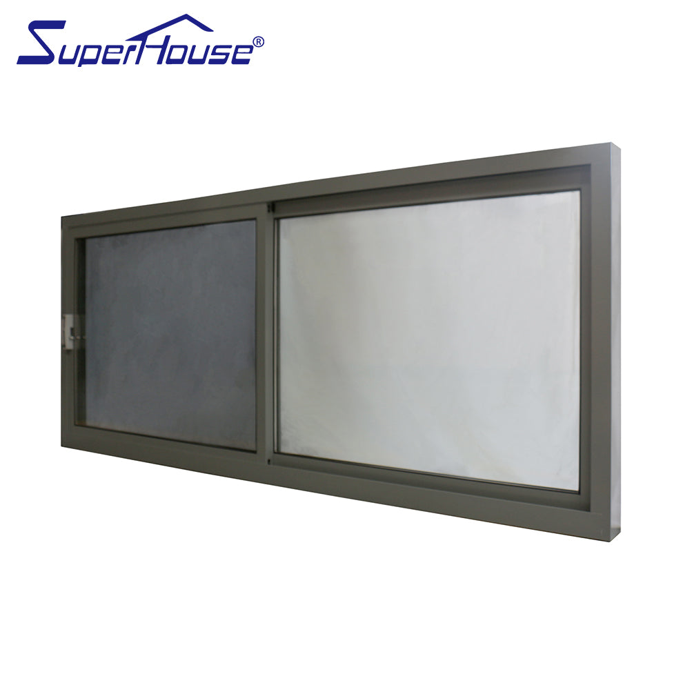 Superhouse New Zealand certified aluminium double glass sliding windows with fly screen